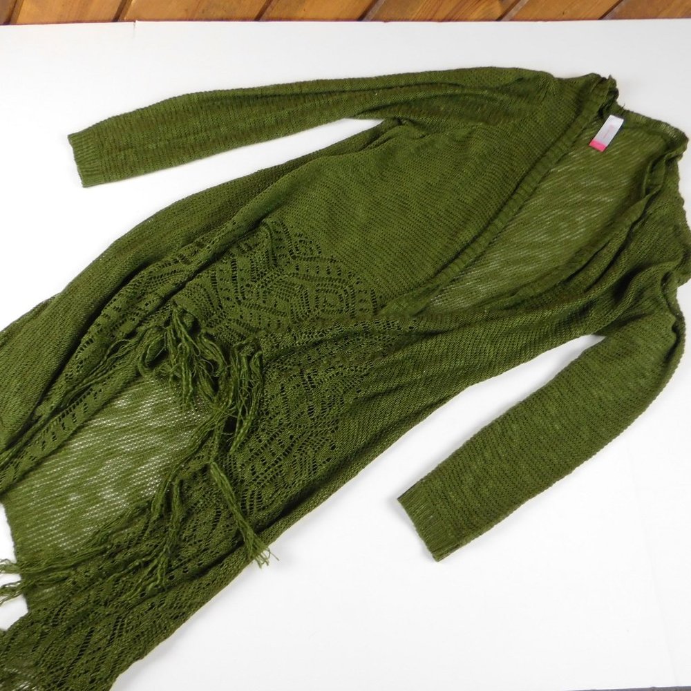 Green Duster Cardigan